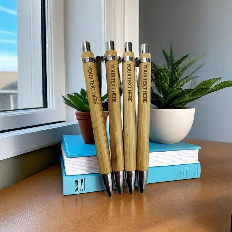 Bamboo Pens - Laser Engraved