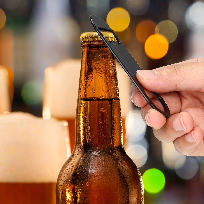 Small Black Bar Blade - Bottle Opener - Laser Engraved