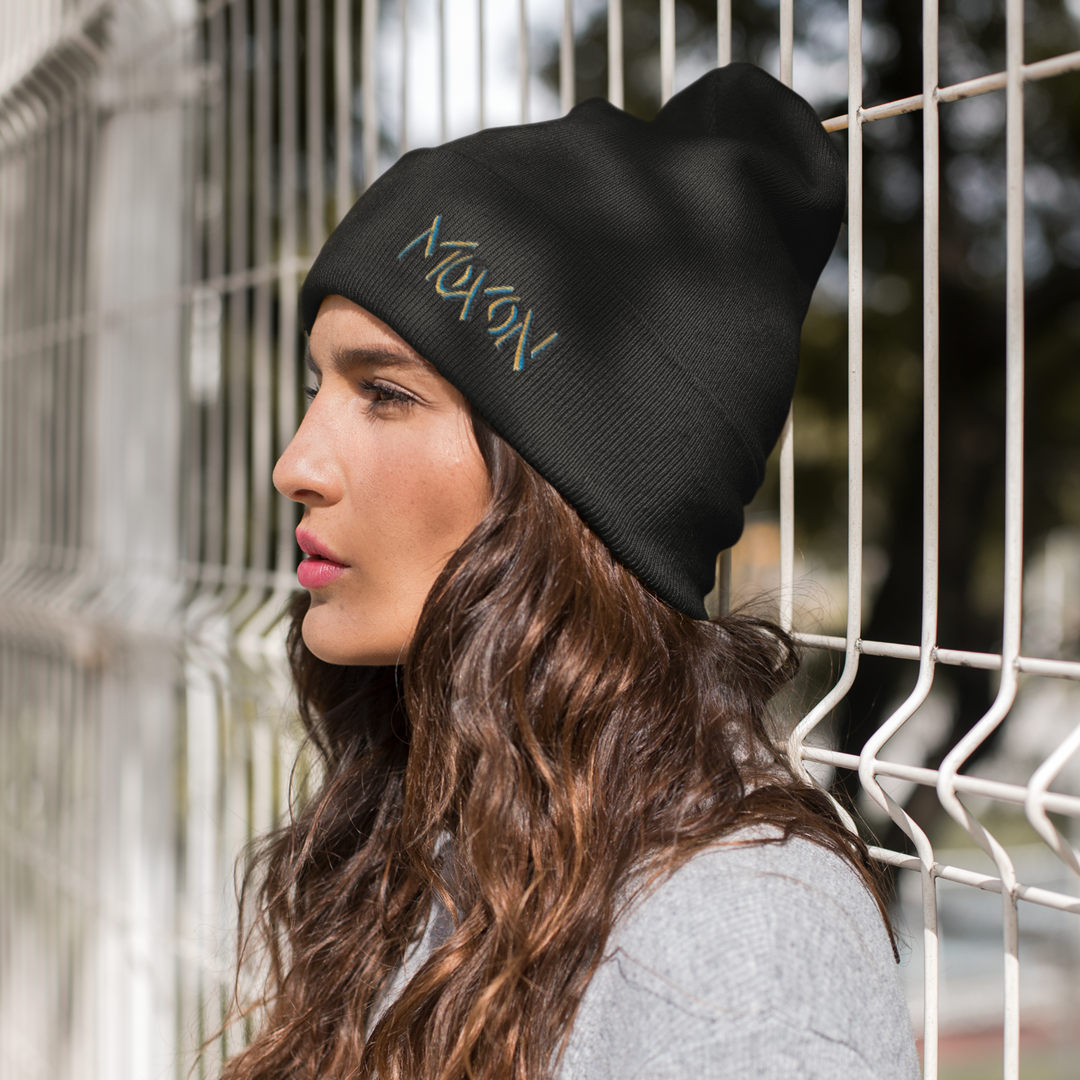 Moxon Embroidered Beanie Hat