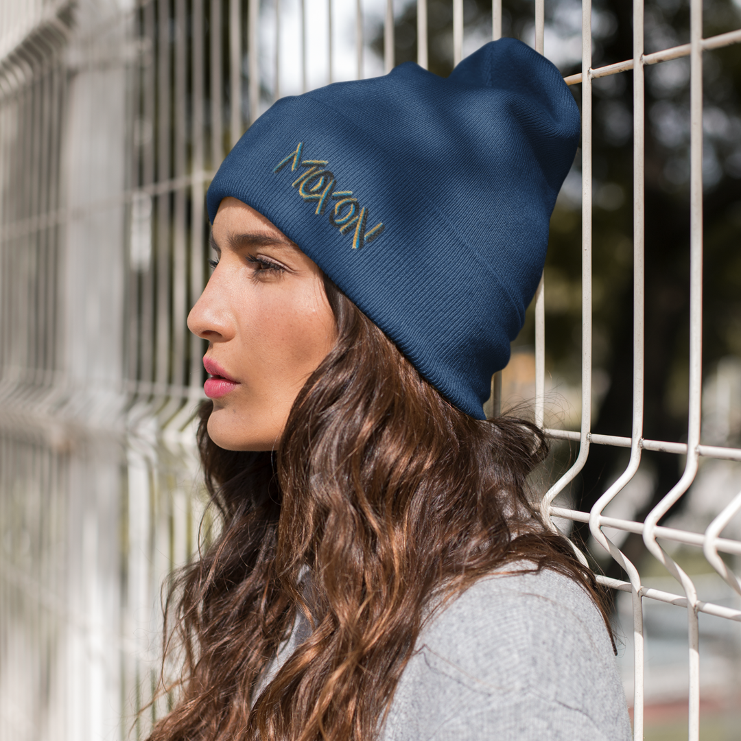 Moxon Embroidered Beanie Hat