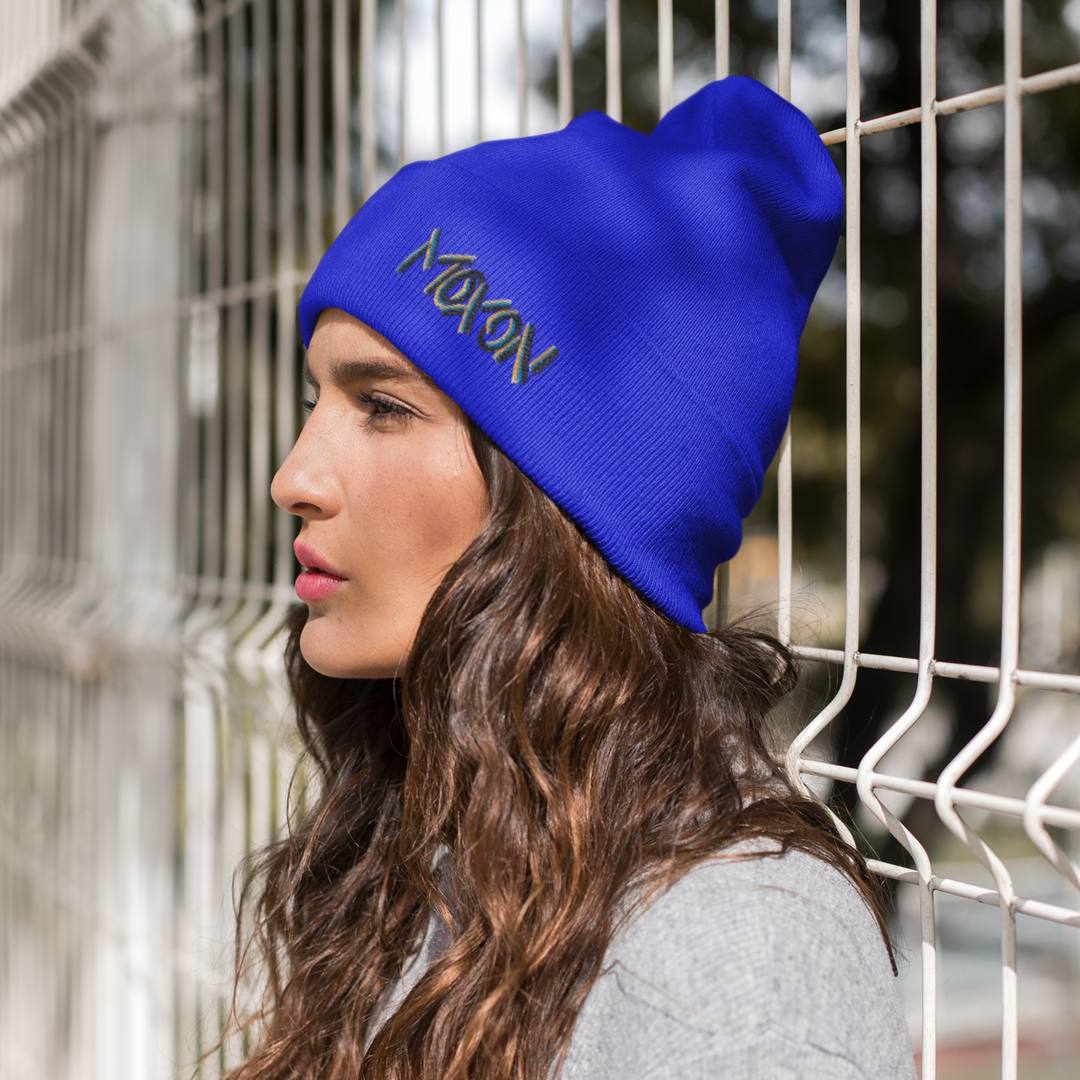 Moxon Embroidered Beanie Hat