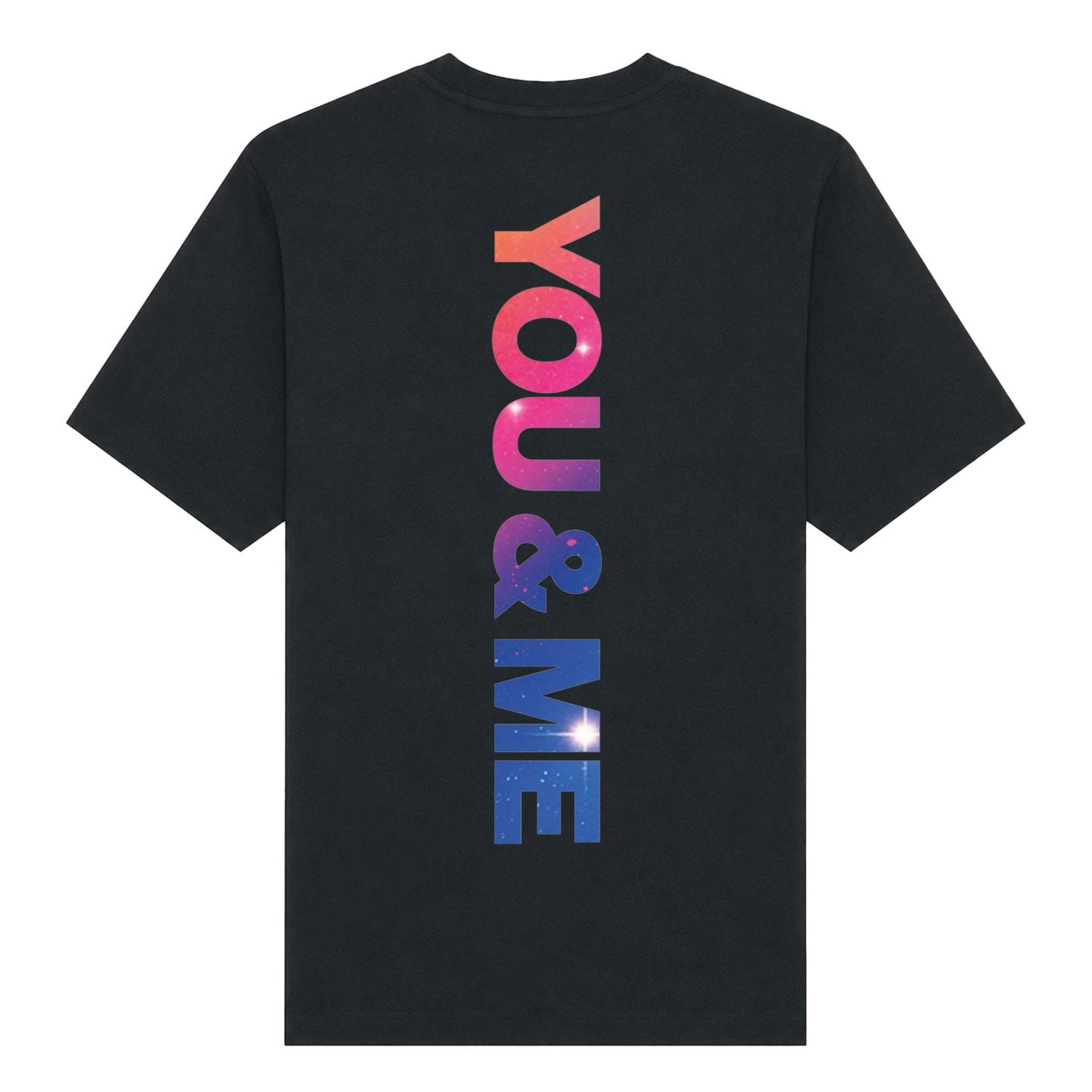 You & Me Alt Michael Gray - Heavy Box Fit T-Shirt - Front & Back Print - BLACK