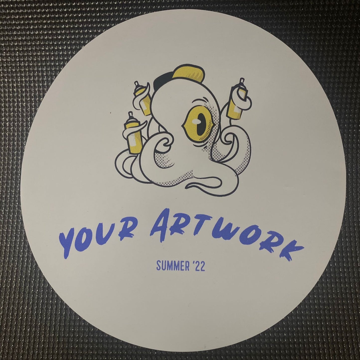 8cm Circular Vinyl Stickers