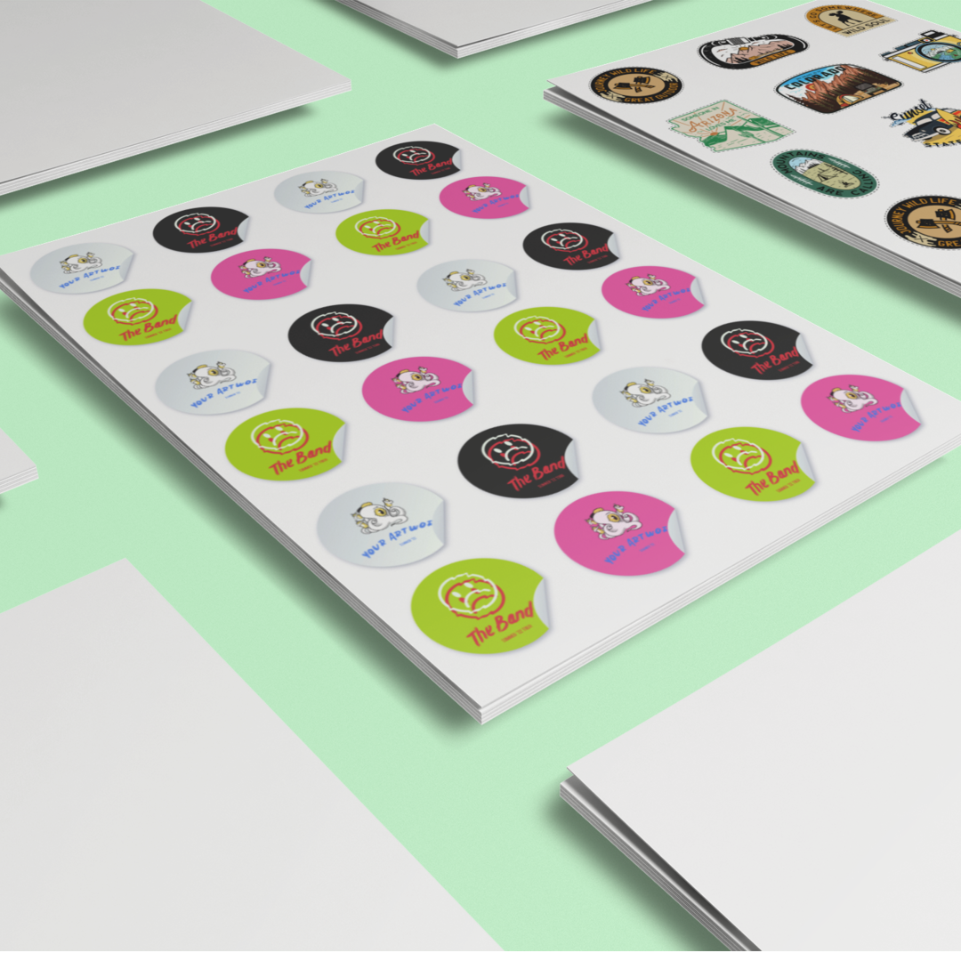 6.9cm Circular Vinyl Stickers