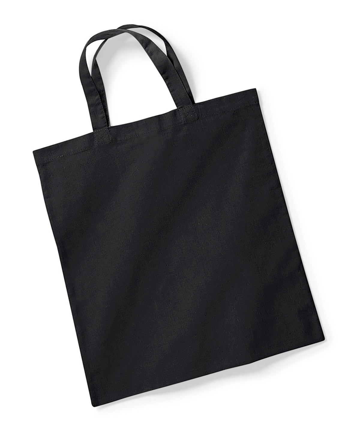 Short Handle Cotton Shopper Tote Bag