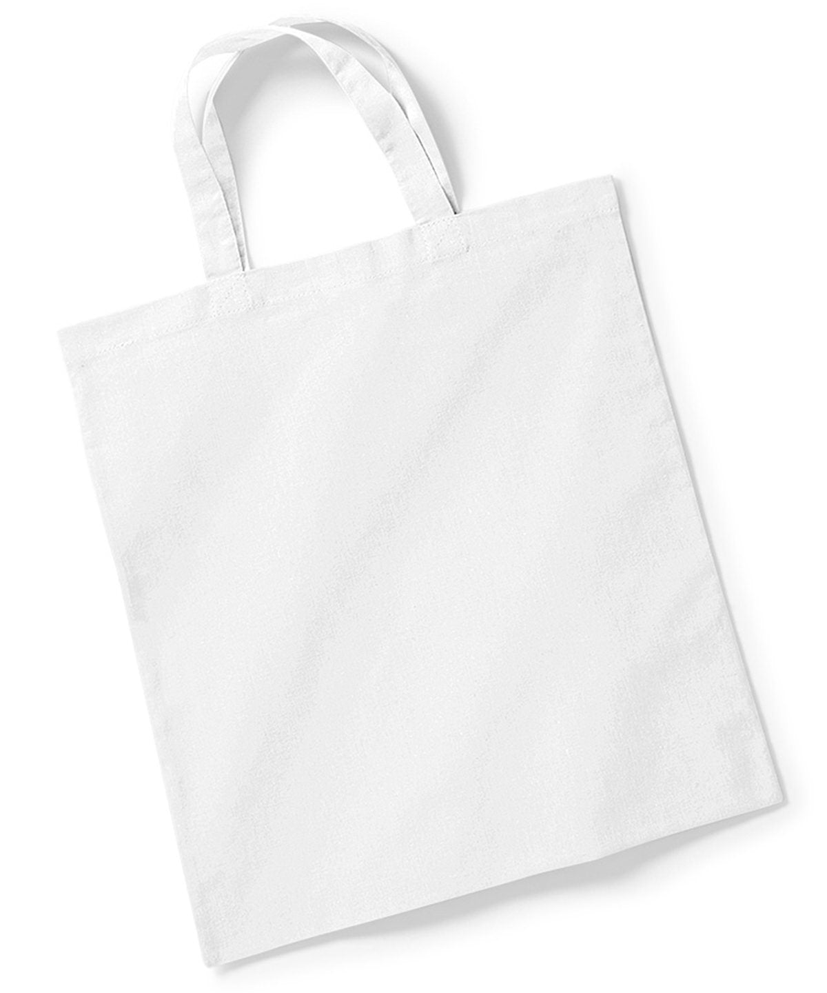 Short Handle Cotton Shopper Tote Bag