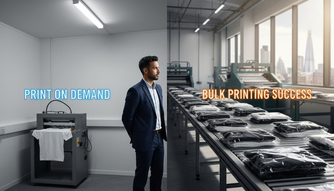 Print on Demand vs Bulk Printing UK: Which is Best for Your Brand in 2026?