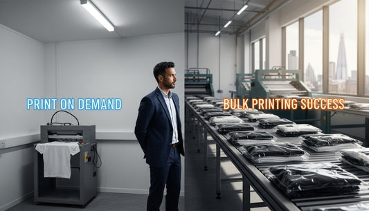 Print on Demand vs Bulk Printing UK: Which is Best for Your Brand in 2026?