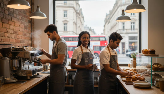 Branded Aprons for Cafes UK: The Ultimate Guide to Custom Workwear (2026)