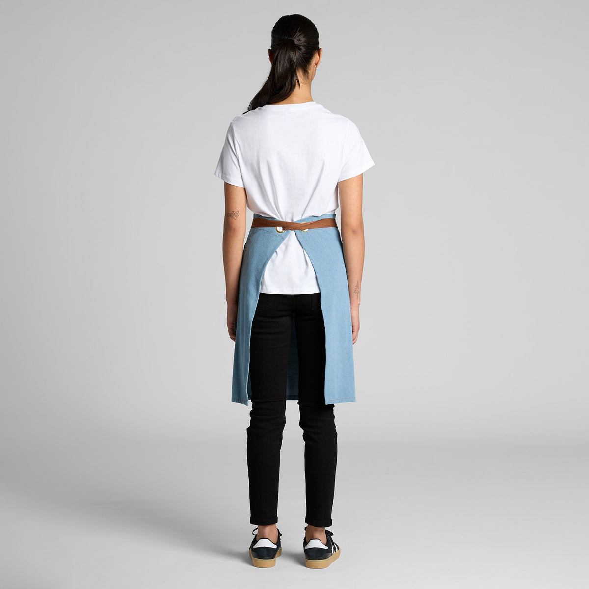 AS Colour Denim Half Apron – back