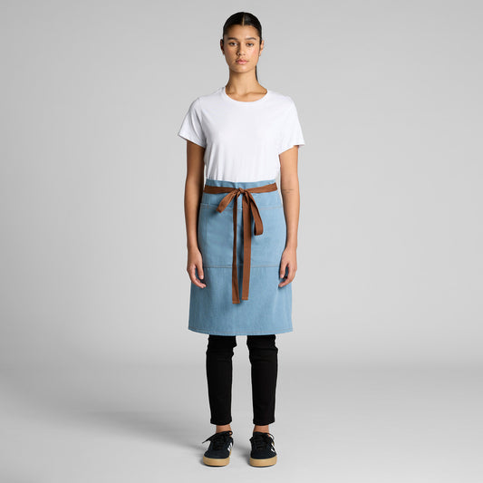 AS Colour Denim Half Apron – front product view