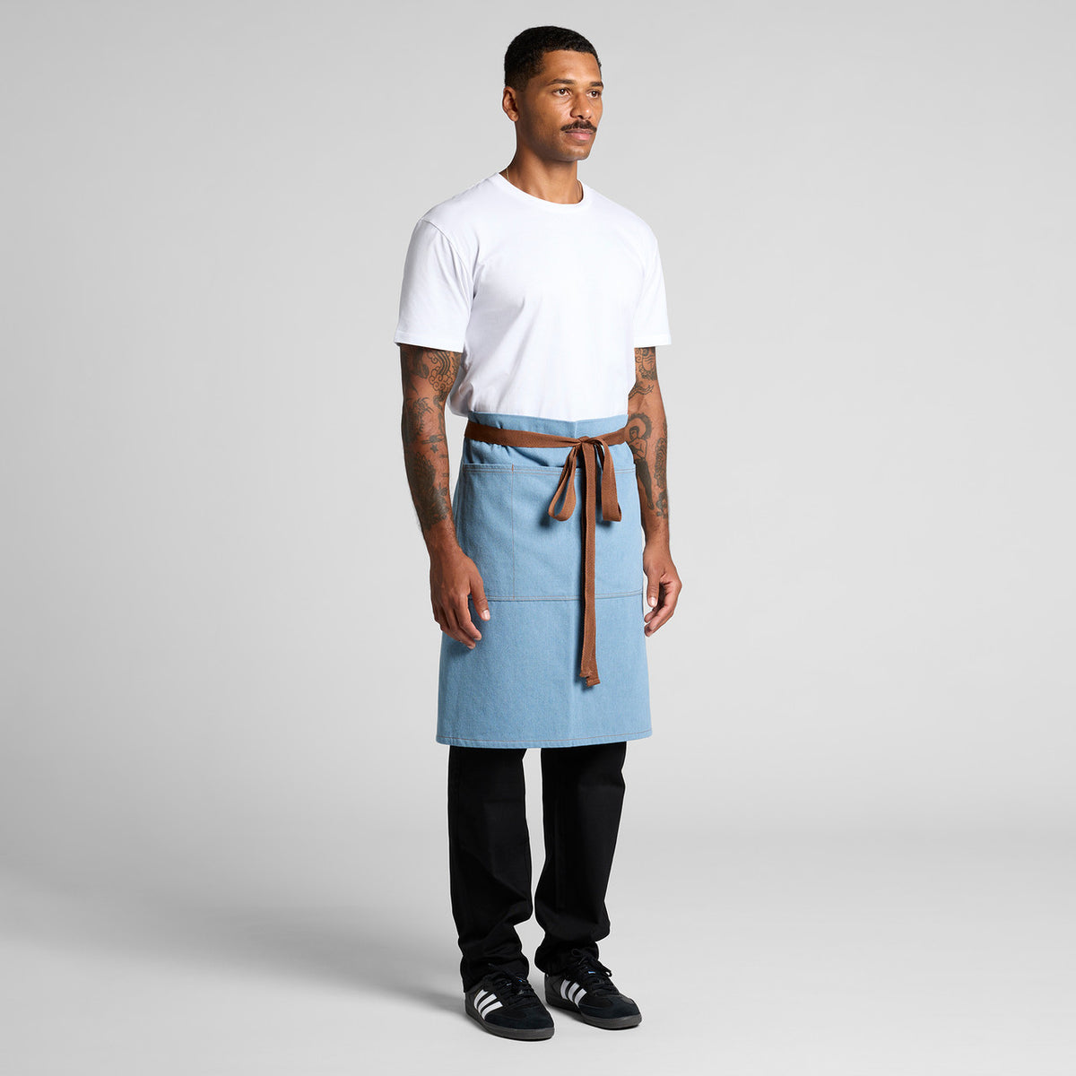 AS Colour Denim Half Apron – turn