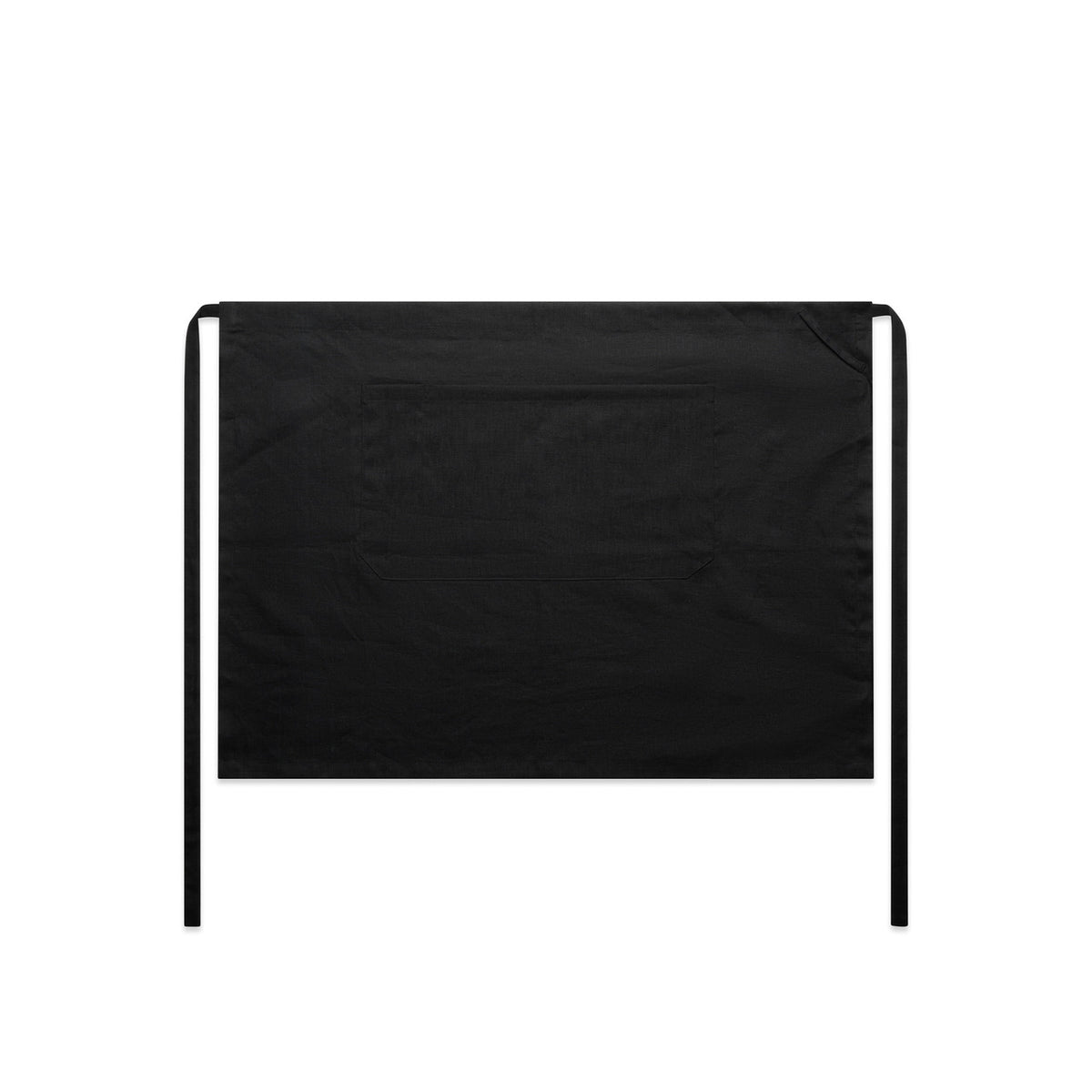 AS Colour Linen Half Apron in Black