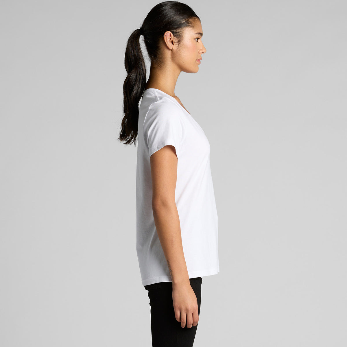 AS Colour Wo's Maple V Neck Tee – side