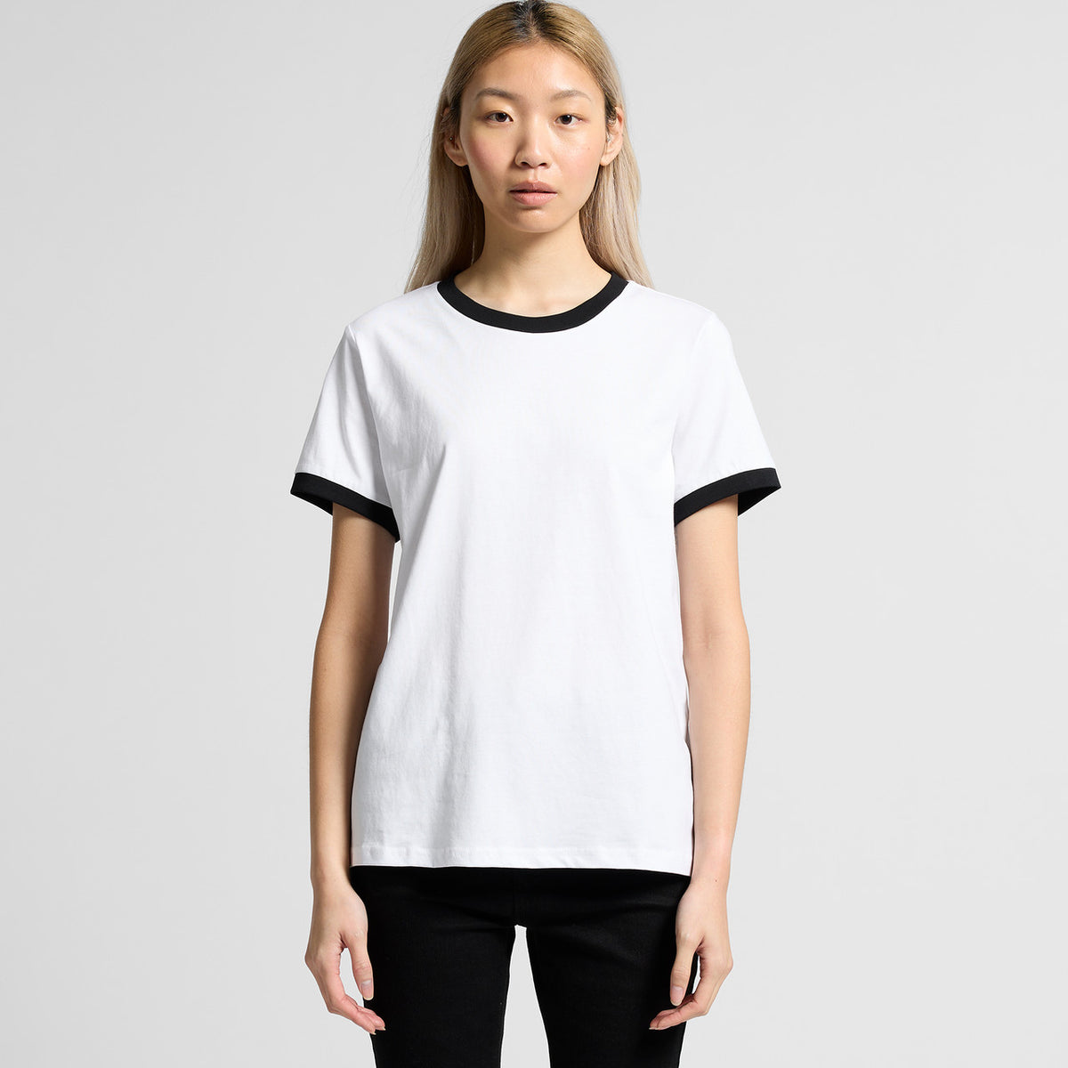 AS Colour Wo's Maple Ringer Tee – front product view