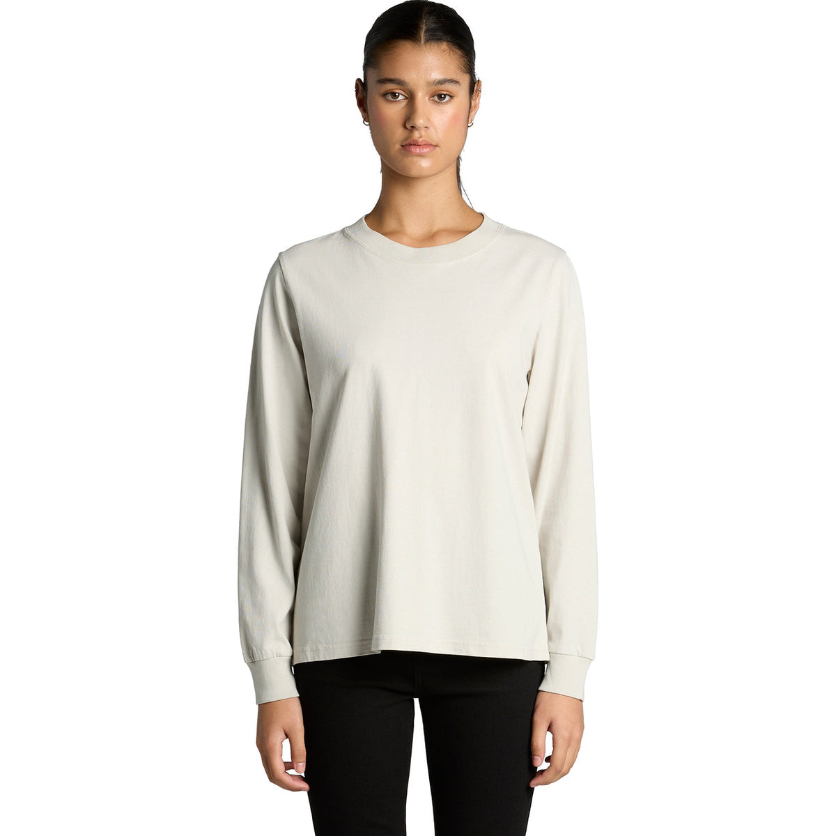AS Colour Wo's Heavy Faded L/S Tee – front product view