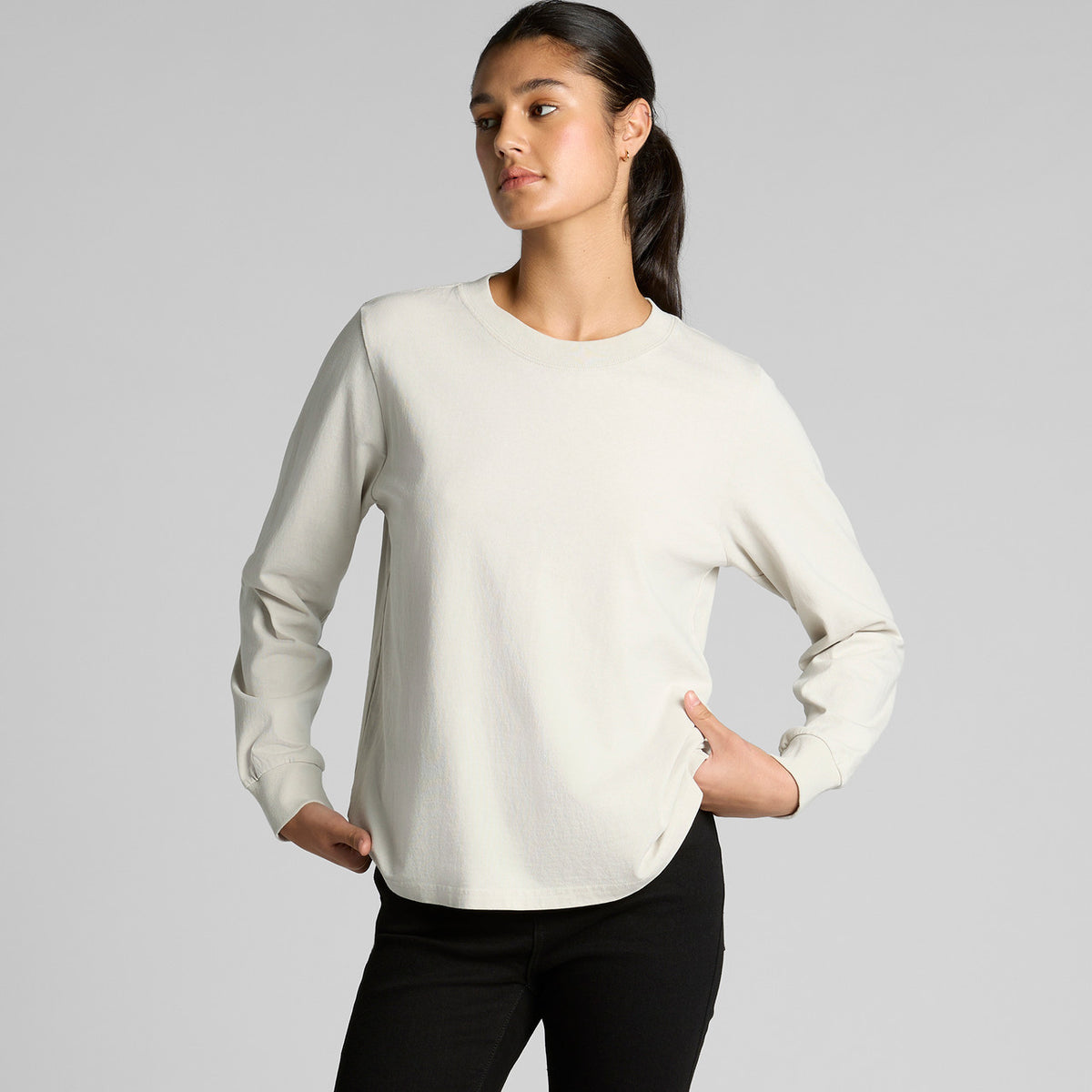 AS Colour Wo's Heavy Faded L/S Tee – back
