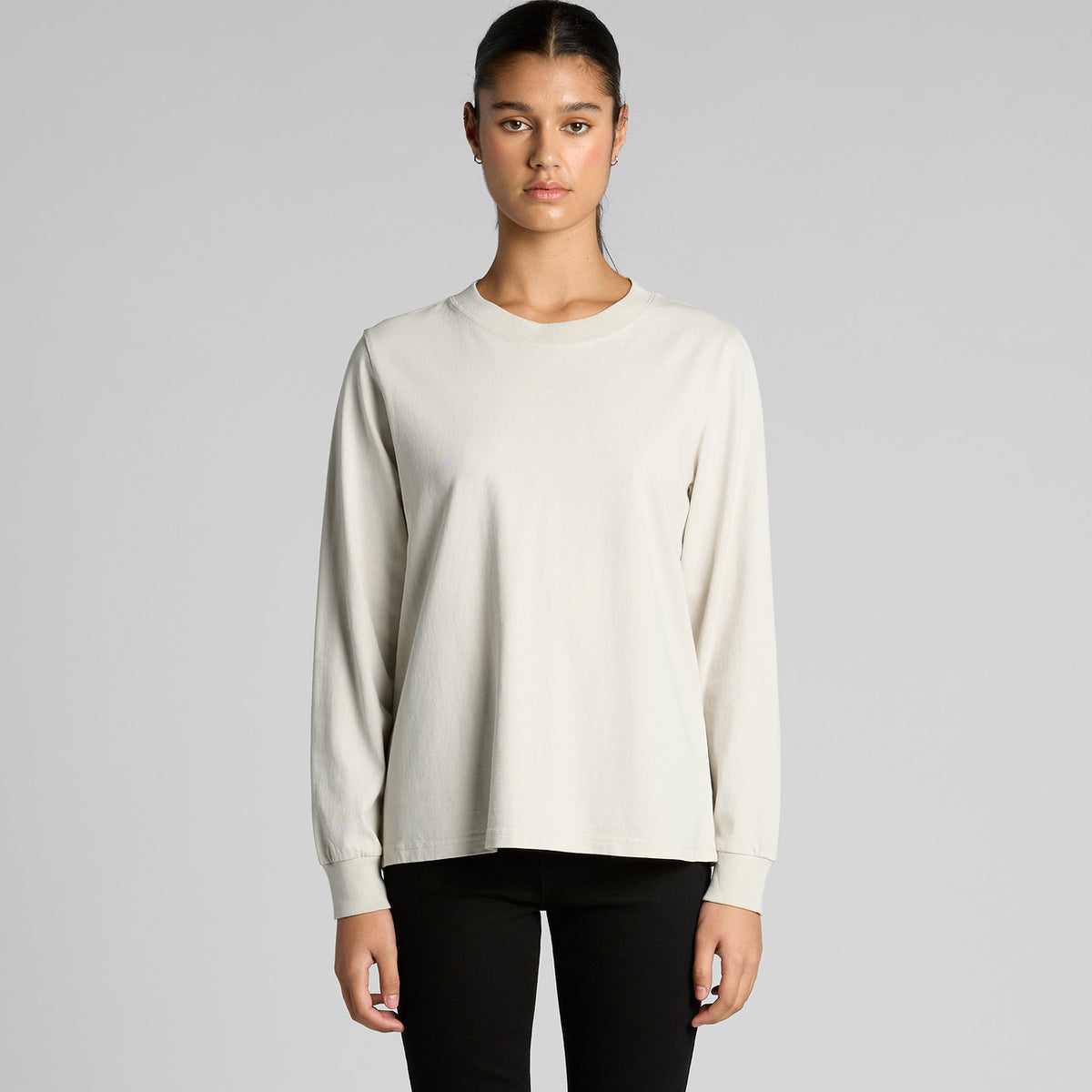 AS Colour Wo's Heavy Faded L/S Tee – front product view