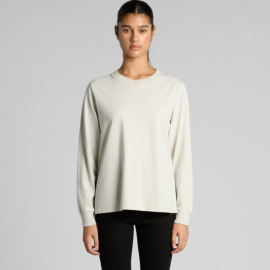 AS Colour Wo's Heavy Faded L/S Tee – front product view