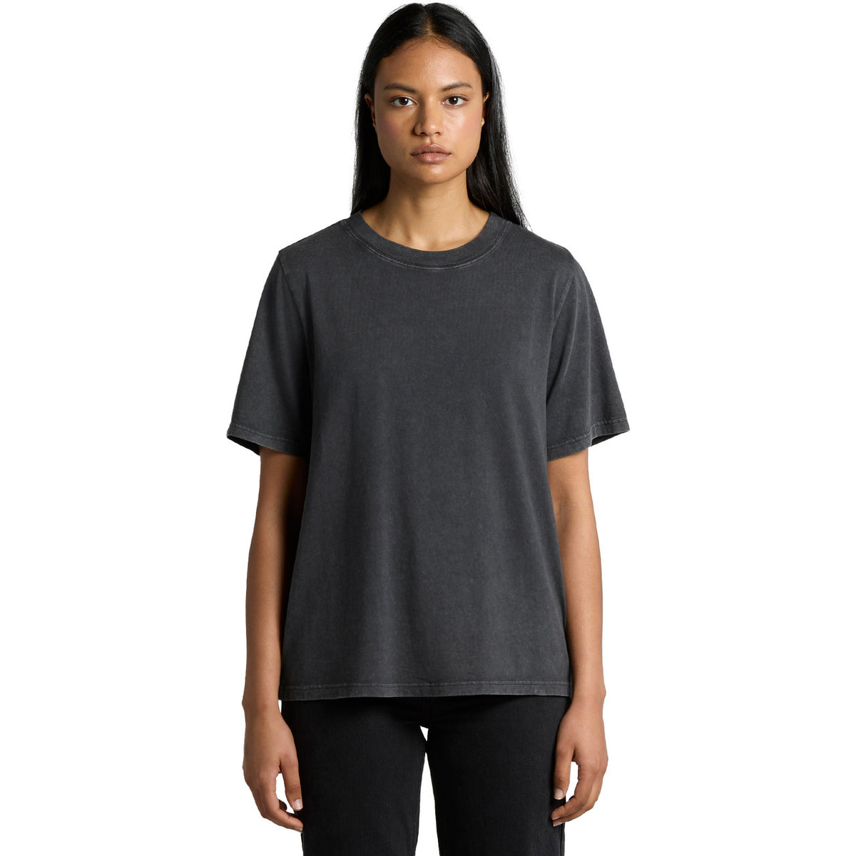 AS Colour Wo's Stone Wash Heavy Tee – front product view