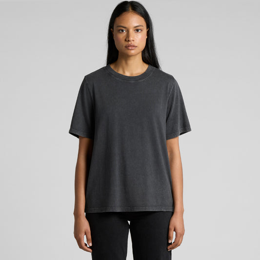 AS Colour Wo's Stone Wash Heavy Tee – front product view