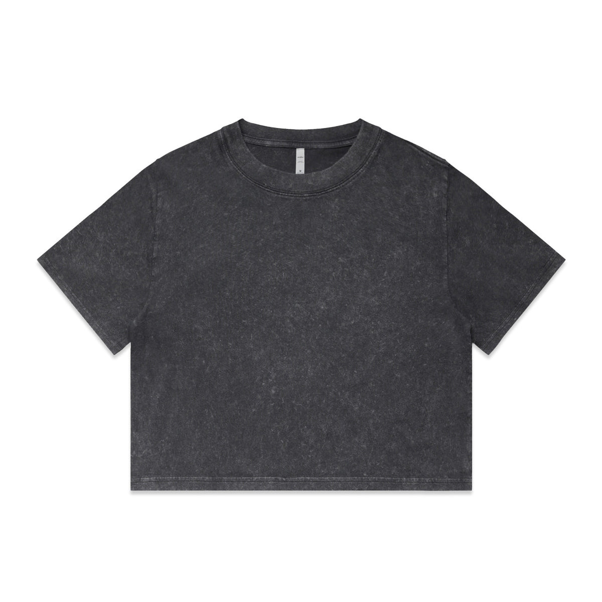 AS Colour Wos Stone Wash Heavy Crop in Black Stone
