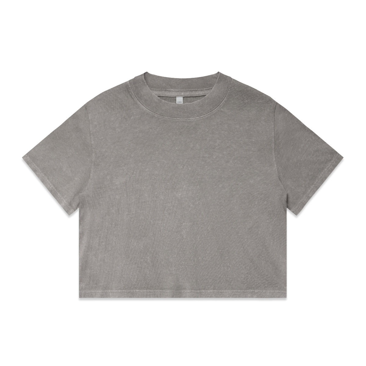 AS Colour Wos Stone Wash Heavy Crop in Grey Stone