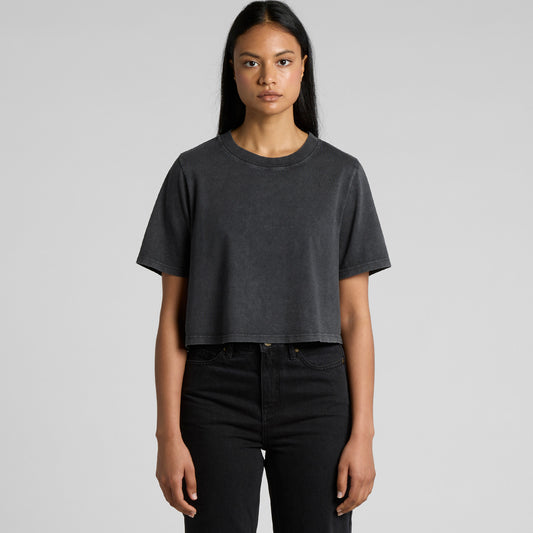 AS Colour Wos Stone Wash Heavy Crop – front product view