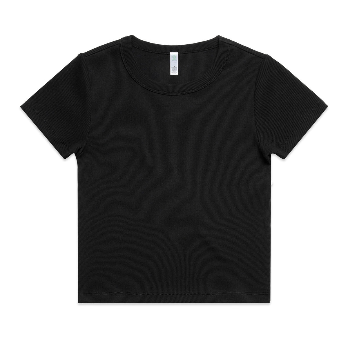 AS Colour Wo's Organic Rib Tee in Black