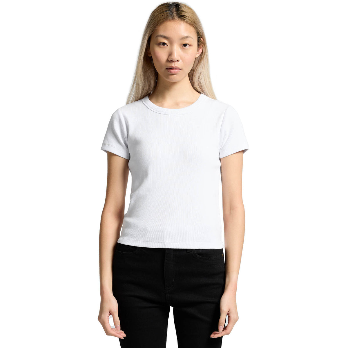 AS Colour Wo's Organic Rib Tee – front product view