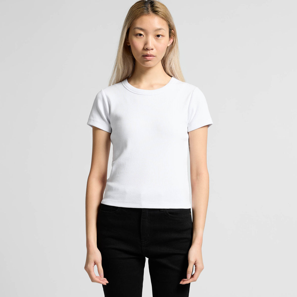 AS Colour Wo's Organic Rib Tee – front product view