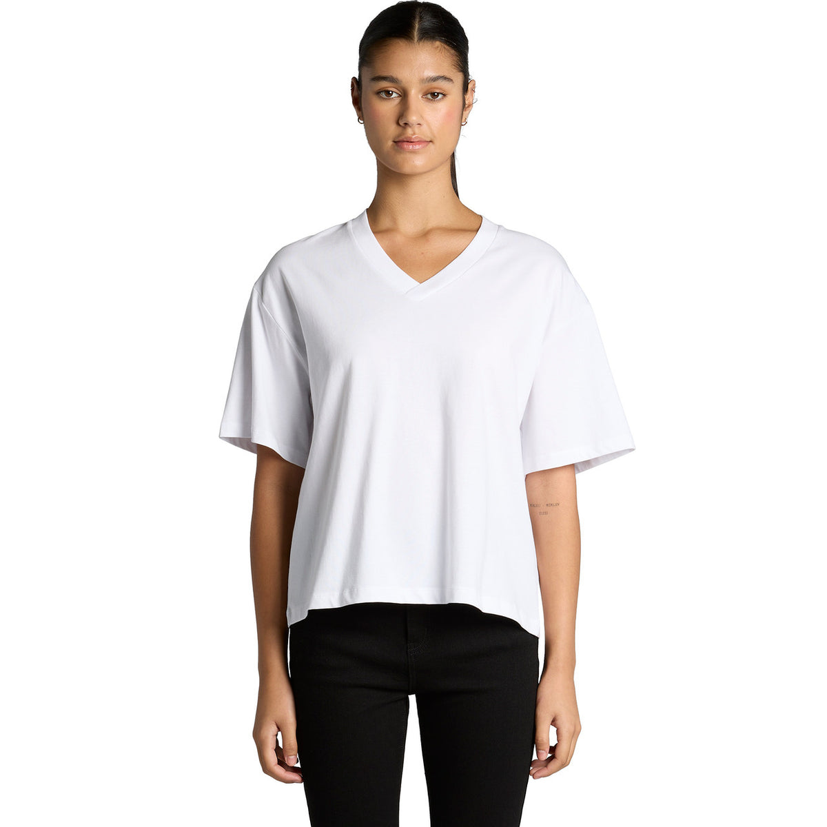 AS Colour Wo's Martina V Neck Tee – front product view