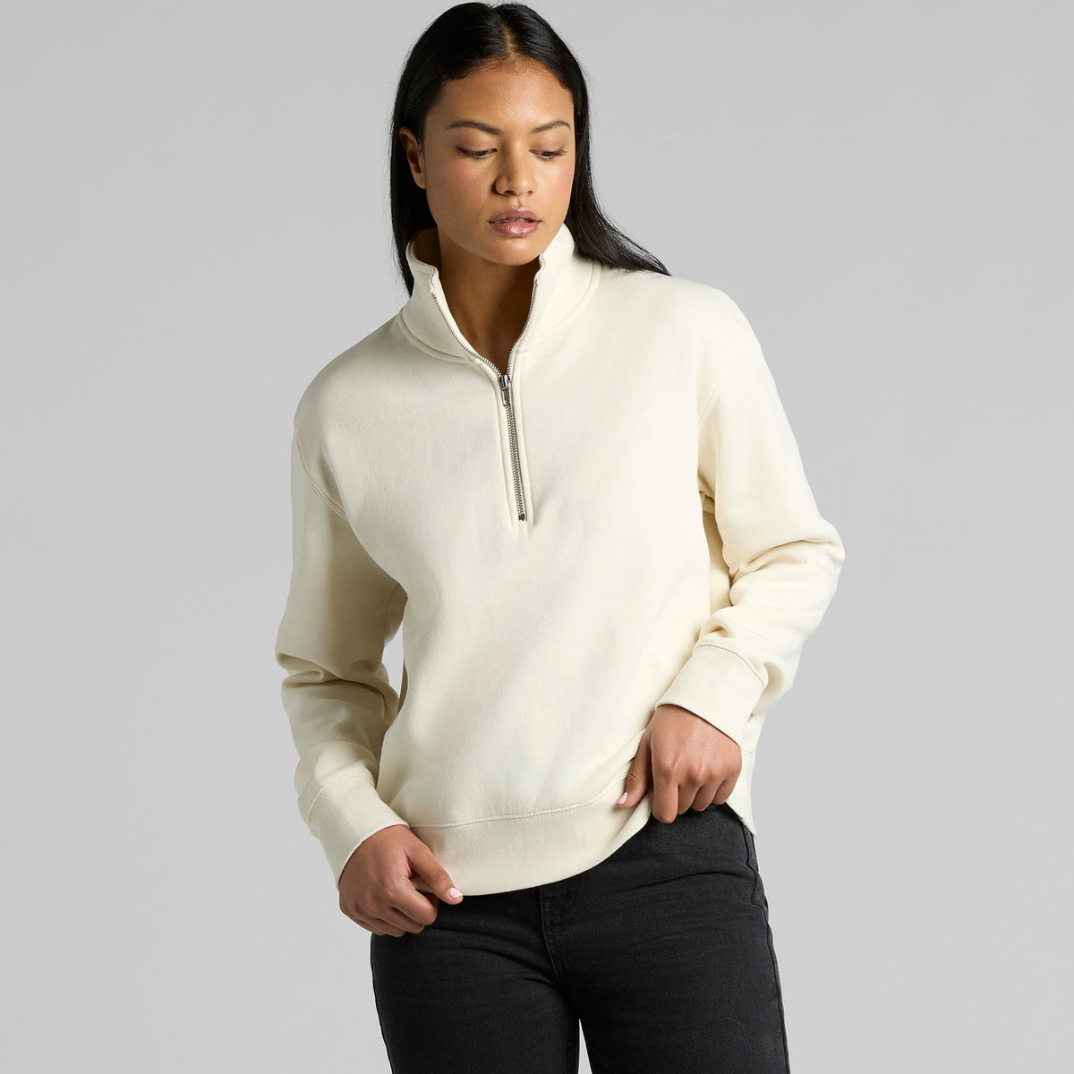 AS Colour Wo's Stencil Half Zip Crew – back