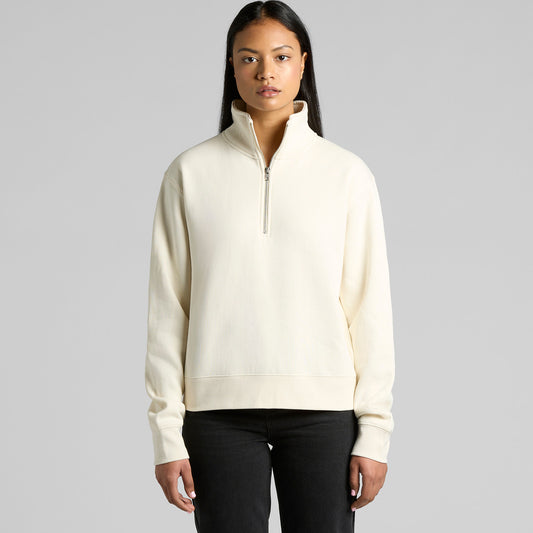 AS Colour Wo's Stencil Half Zip Crew – front product view