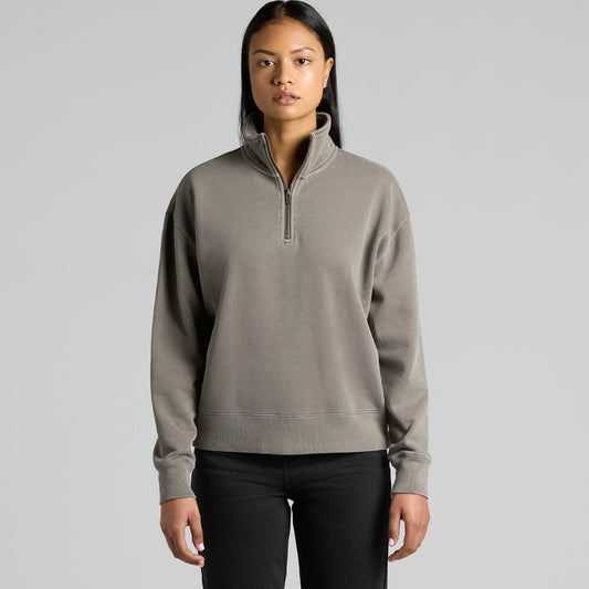AS Colour Wo's Relax Faded Half Zip – front product view