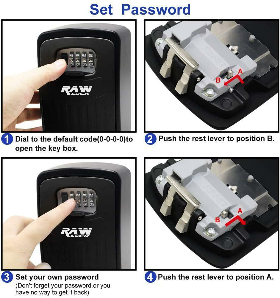 Extra Large Combination Key Safe Box