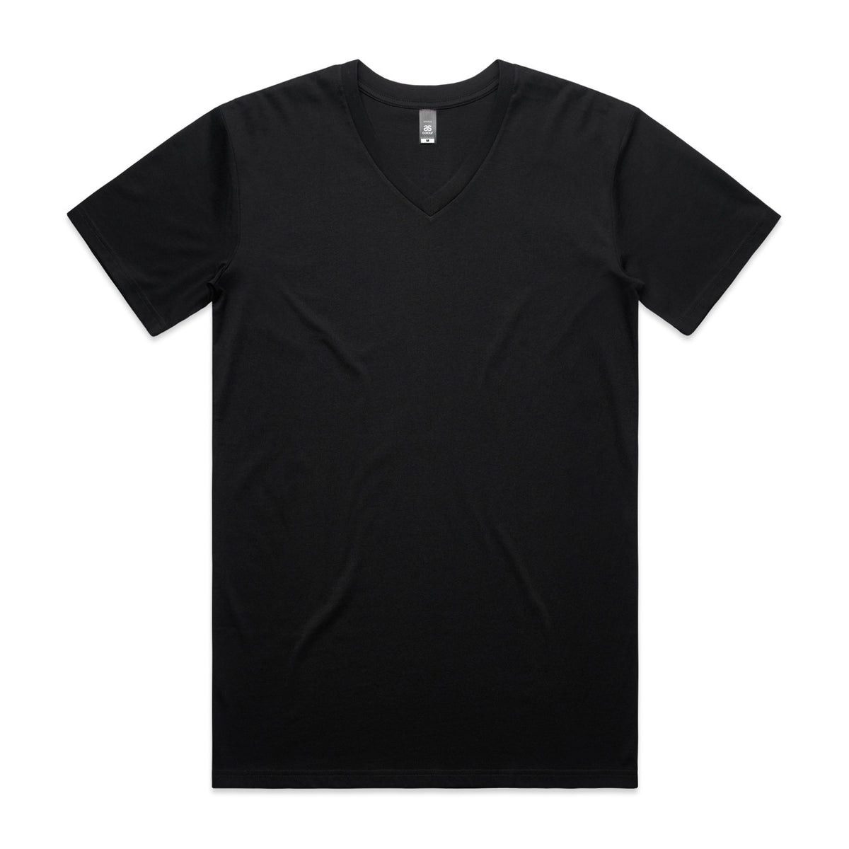 AS Colour Staple V Neck Tee in Black