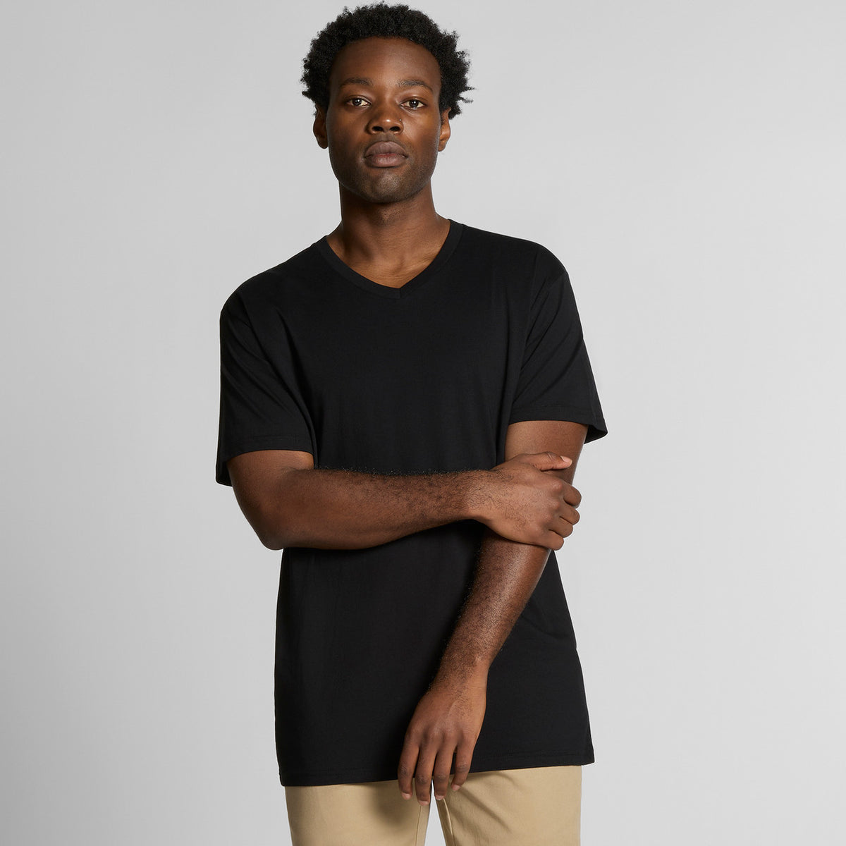 AS Colour Staple V Neck Tee – back