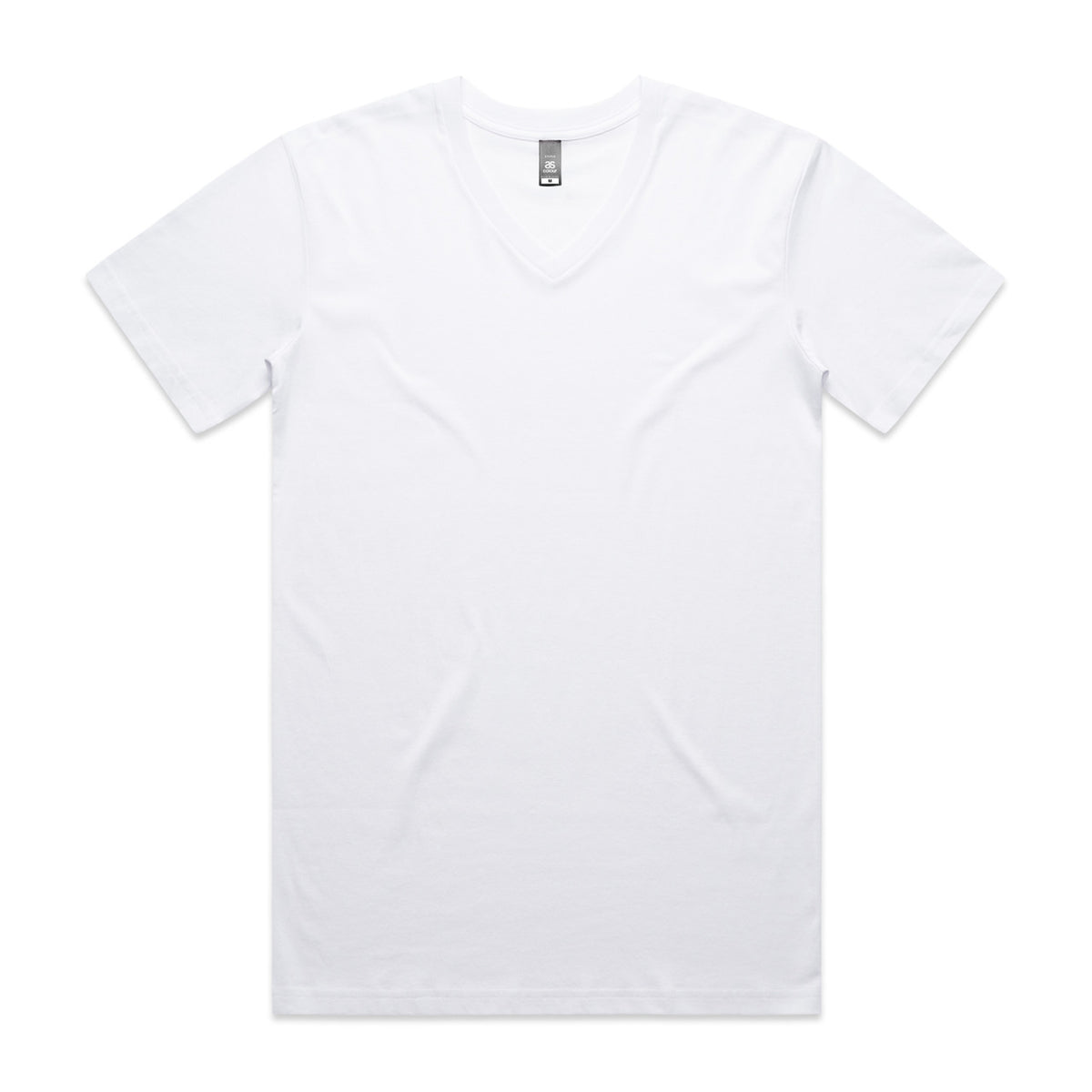 AS Colour Staple V Neck Tee in White
