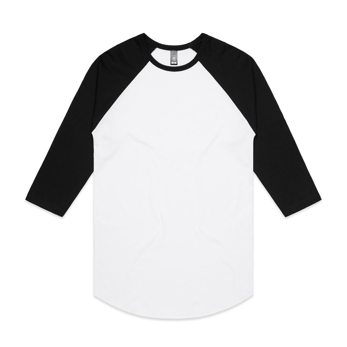 AS Colour Raglan Tee in White/Black
