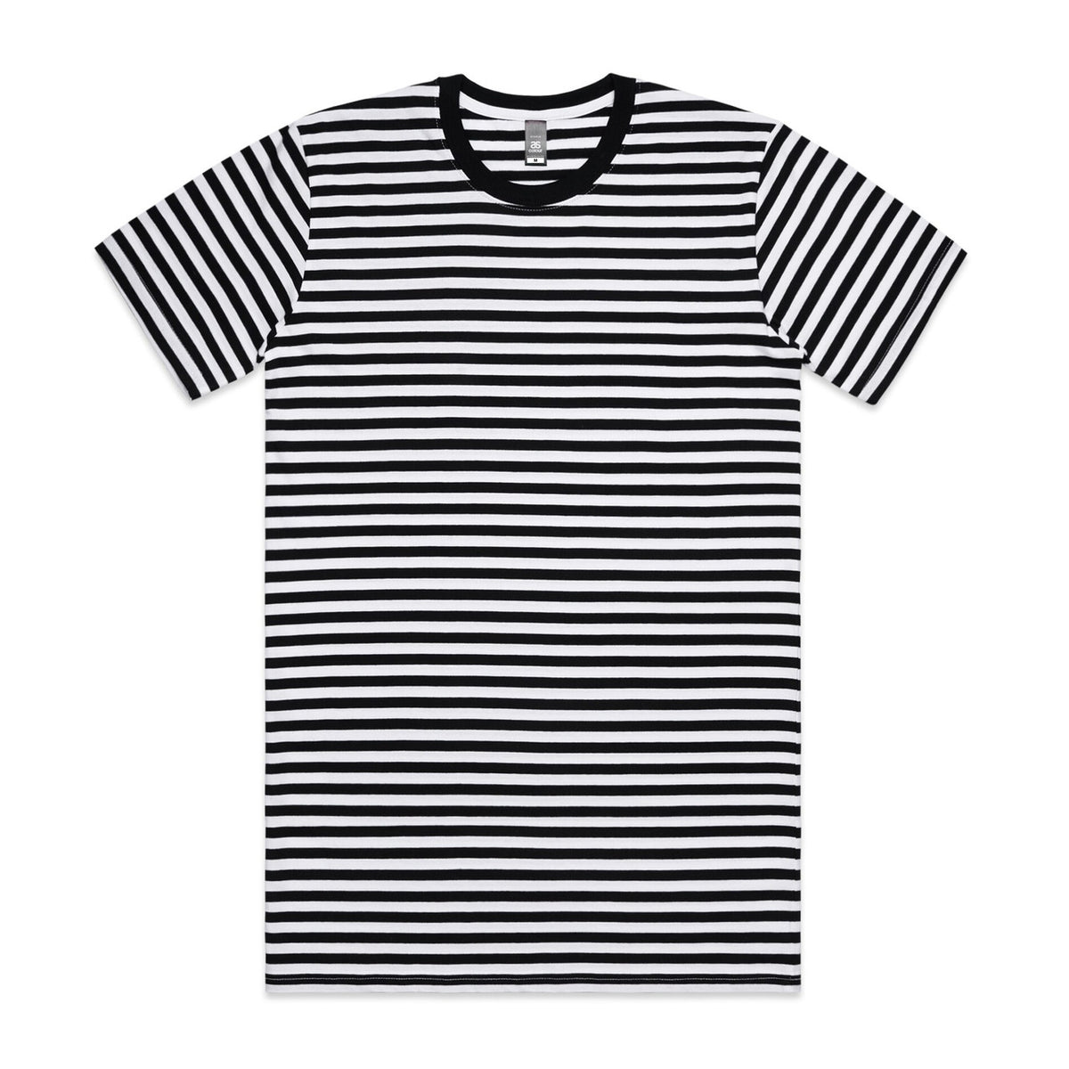 AS Colour Staple Stripe Tee in Black/White