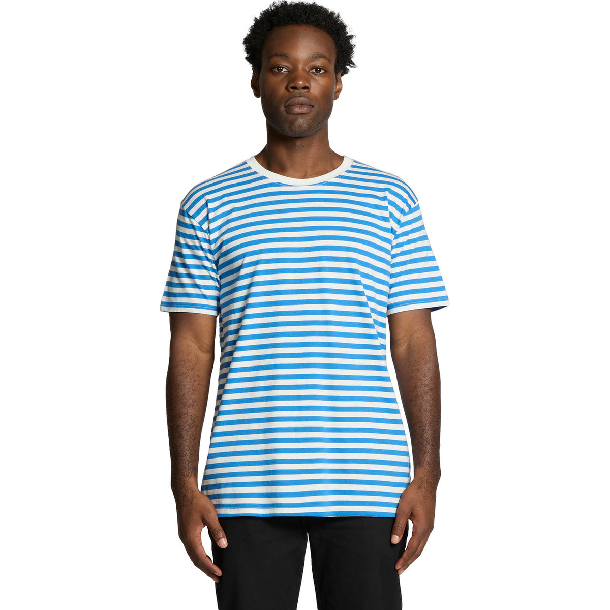 AS Colour Staple Stripe Tee – front product view