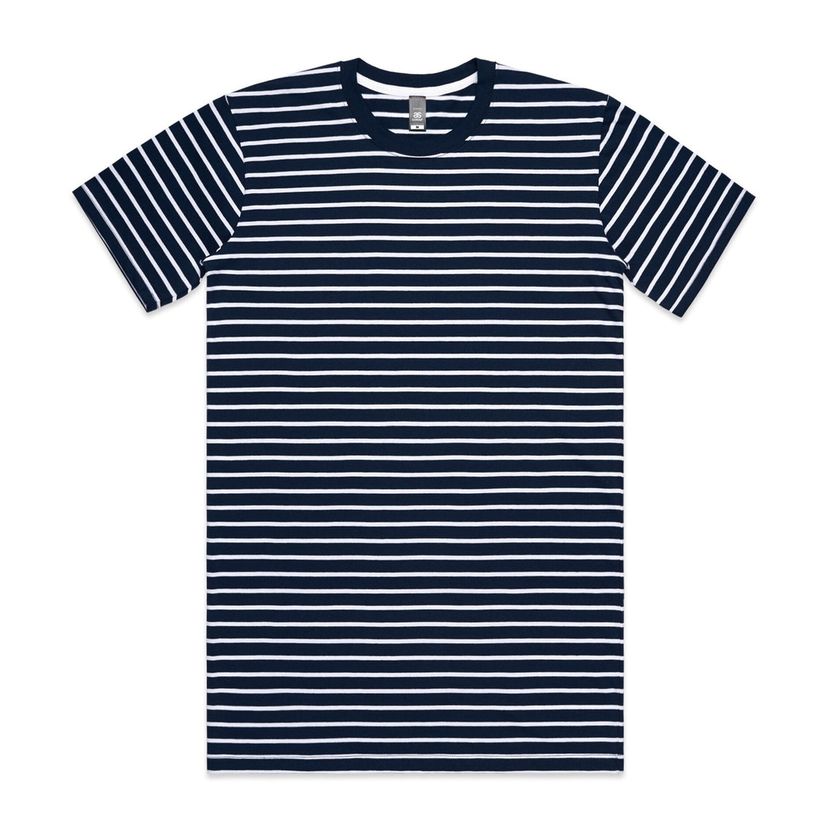 AS Colour Staple Stripe Tee in Navy/White