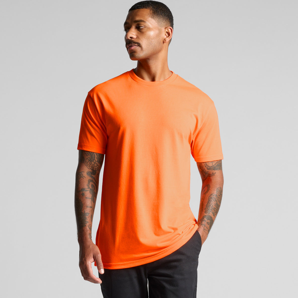 AS Colour Block Safety Tee – back