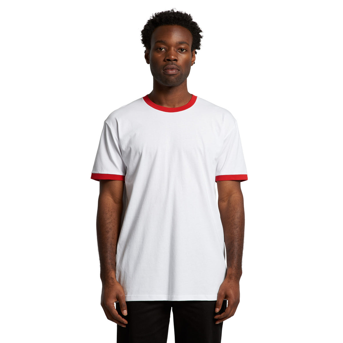 AS Colour Staple Ringer Tee – front product view