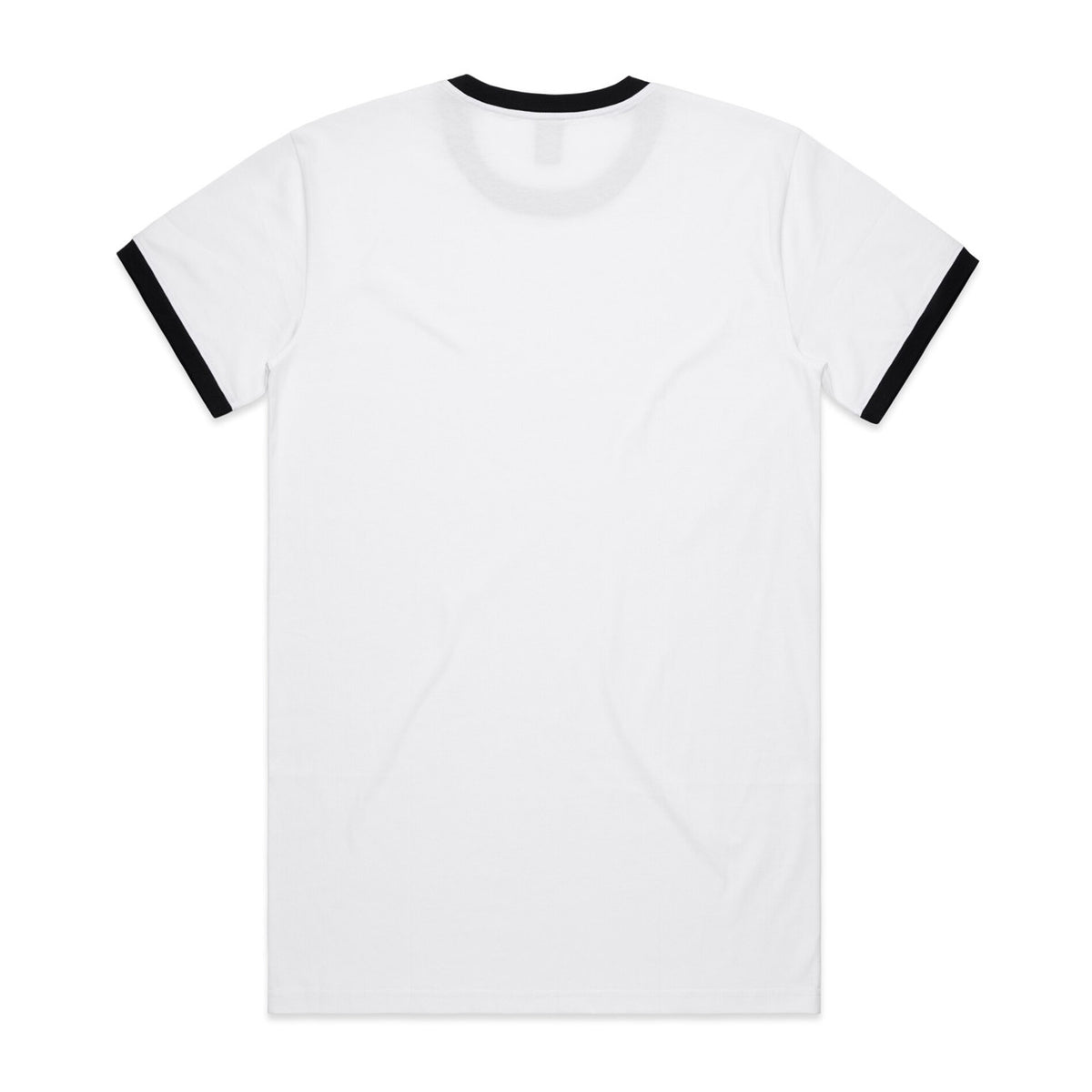 AS Colour Staple Ringer Tee – white/black - back