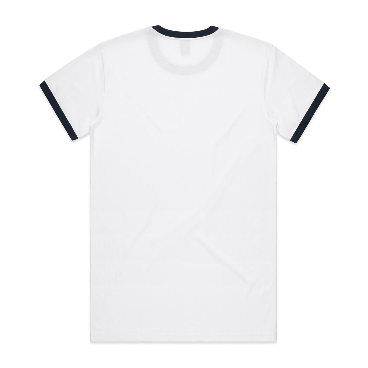 AS Colour Staple Ringer Tee – white/navy - back