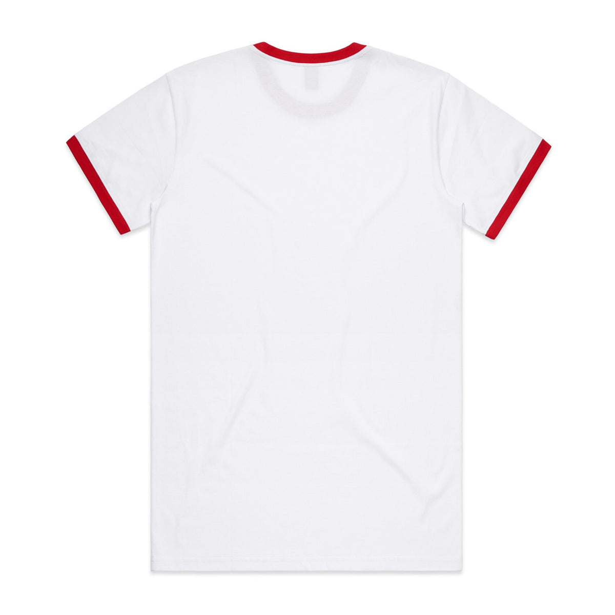 AS Colour Staple Ringer Tee – white/red - back