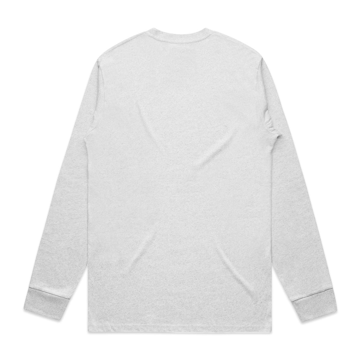 AS Colour Classic L/S Tee – white heather - back