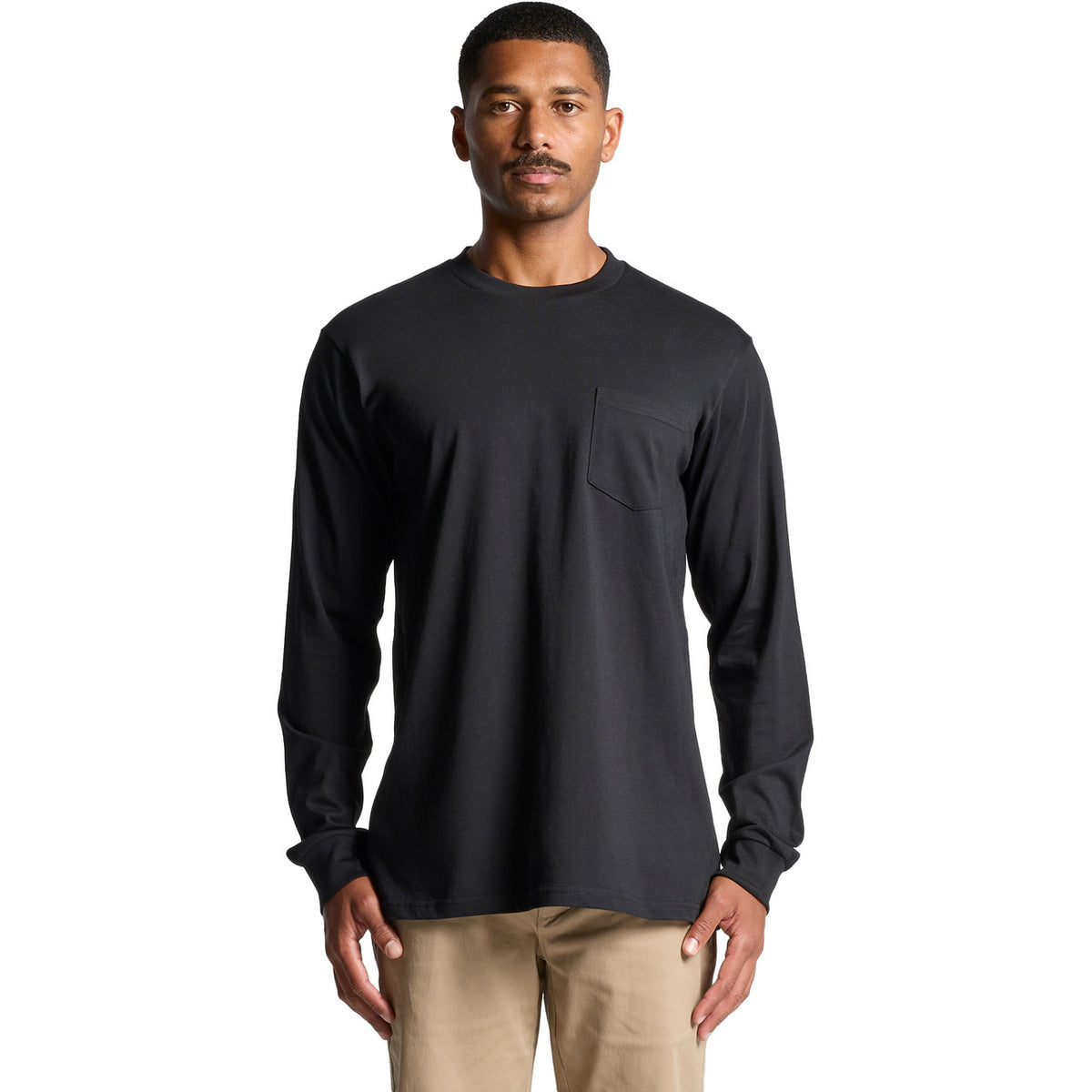 AS Colour Classic Pocket L/S Tee – front product view